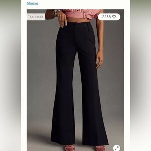 Maeve The Naomi Ponte Wide-Leg Flare Pants  from Anthropologie. Size 2